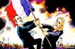 Macron and Le Pen to...