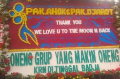 Karangan Bunga untuk Ahok dari yang Gagal Move On hingga Oneng Group