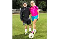 Maradonas Girlfriend Also Scorred Hand of God