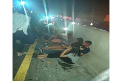 Truk Kontainer Tabrak 9 Kendaraan di Cipularang, 1 Tewas