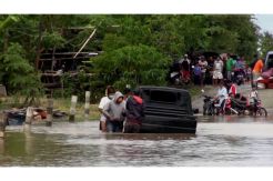 Banjir di Wajo Meluas Ketinggian Mencapai 3,5 Meter