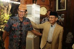 Temui BJ Habibie, Sandiaga: Satu Harus Amanah