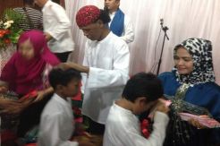 Hercules Santuni 350 Anak Yatim dan Duafa
