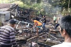 Lupa Matikan Api di Tungku, Rumah Warga di Pangandaran Hangus Terbakar