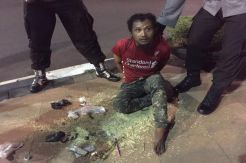 Pria Hendak Terobos Penjagaan Mapolda Jateng Mengaku Gelandangan
