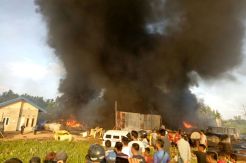 Gudang Ludes Terbakar, 10 Ton Minyak Musnah