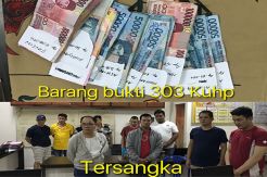 10 Lelaki Dibekuk Tim Resmob Polda Kalbar saat Berjudi di Hotel