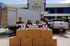 Bea Cukai Teluk Bayur Gagalkan Distribusi 2,5 Juta Batang Rokok Ilegal