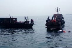 Perahu Pengangkut Beras Bantuan Banjir Tenggelam di Sungai Katingan