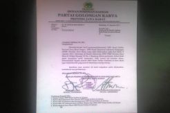 Golkar Keluarkan Surat Instruksi Koalisi dengan PDIP