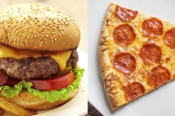 Konsumsi Pizza dan Burger...