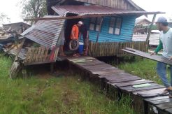 Puting Beliung Terjang Teluk Nilau, 12 Bangunan Rusak