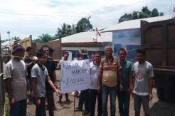 Kantor PT Nindya Karya di Tapsel Disegel Warga dan Suplayer