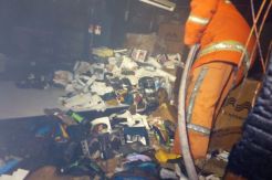 Gudang Kaus Kaki Terbakar, Kerugian Ditaksir Ratusan Juta Rupiah
