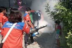 Perang Lawan DBD, Rescue Perindo Jatim Asapi 300 Rumah di Bojonegoro
