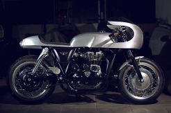 Dibikin Tua, White Collar Bike Bikin Silver Bullet Cafe Racer