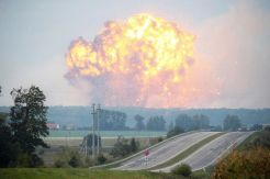 Therere Russian Sabotage at Massive Explosion in Ukraine Weapons Factory?
