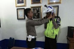 Helm Polantas Polres Kobar Dipasang Kamera, untuk Apa?