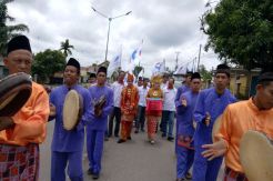 Musik Kompangan Iringi Penyerahan Berkas Perindo Batanghari ke KPU