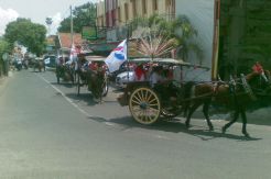15 Andong Antar Perindo Kudus ke Kantor KPU