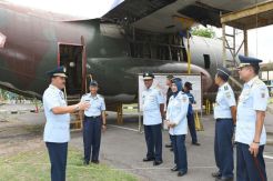 KSAU Tinjau Pesawat Hercules C-130 di Museum TNI AU