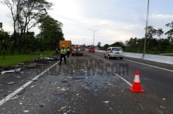 Bus Doa Ibu Terguling di Tol Jagorawi, Polisi: Sopir Masih Saksi
