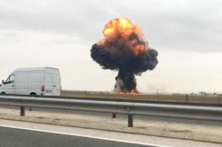 Spanish F18 Fighter Jet Crashes in Madrid