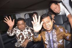 Belum Sembuh 100%, Novanto Tetap Hadir di HUT ke-53 Partai Golkar