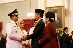 Temui Jokowi di Istana, Anies Tegaskan Tak Bahas Reklamasi