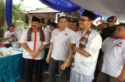 Hadiri Lokasi Perayaan HUT Perindo di Kemayoran, HT Disambut Palang Pintu