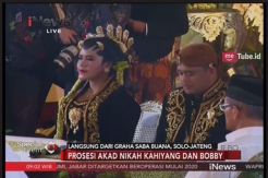 Ijab Kabul Usai, Bobby-Kahiyang Resmi Suami-Istri