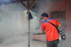 Cegah Wabah DBD, Rescue Perindo Asapi 4 RT di Cicalengka