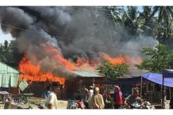 9 Ruko Ludes Terbakar di Pasar Tikke Picu Kepanikan Warga