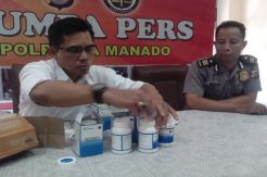 Polresta Manado Tangkap Pengedar Trihexyphenidyl