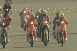 Marquez dan Pedrosa Adu Kebut Pakai Motor Bebek Honda