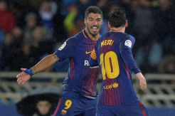 Suarez Pun Tersenyum, Akhirnya Bisa Gagahi Gawang Anoeta