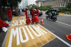 Mulai 5 Februari, Pemotor Keluar Jalur Khusus di Thamrin Didenda Rp500 Ribu