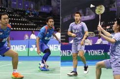 Ganda Putra Indonesia Saling Bunuh di Semifinal India Terbuka 2018