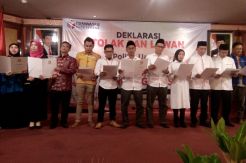 Pilwalkot Serang, 3 Paslon Sepakat Tolak Politik Uang dan Politisasi SARA