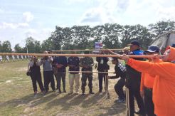 Lestarikan Budaya Dayak, TNI AU Lanud Iskandar Gelar Lomba Memanah dan Menyumpit