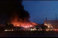 Kawasan Industri Kaligawe Semarang Terbakar