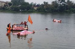 Pembangunan Tol di Pamulang Rusak Setu, Aktivis Gelar Aksi Protes