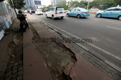 Penataan Trotoar Sudirman-Thamrin, DKI Akan Relokasi Pohon ke Waduk Pluit