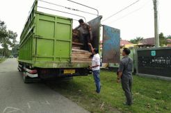 Polisi Amankan Truk Bermuatan Puluhan Kubik Kayu Ilegal