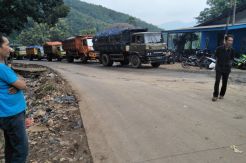 Pengerasan Jalan di TPA Sarimukti Terkendala Cuaca