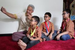 Tiga Bocah Juara Olimpiade Matematika Jadi Terapi Sehat Ganjar