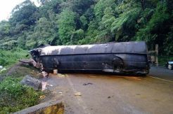 Truk CPO Terbalik,  Sopir Tewas