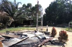 Massa Bakar Pos di Taman Nasional Tesso Nilo Riau