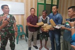 Bawa Ganja 5 Kg, Pria Lansia Ini Diamankan Kodim 0203 Langkat
