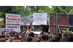 Ribuan Driver Online di Manado Demo Tolak Permenhub 108